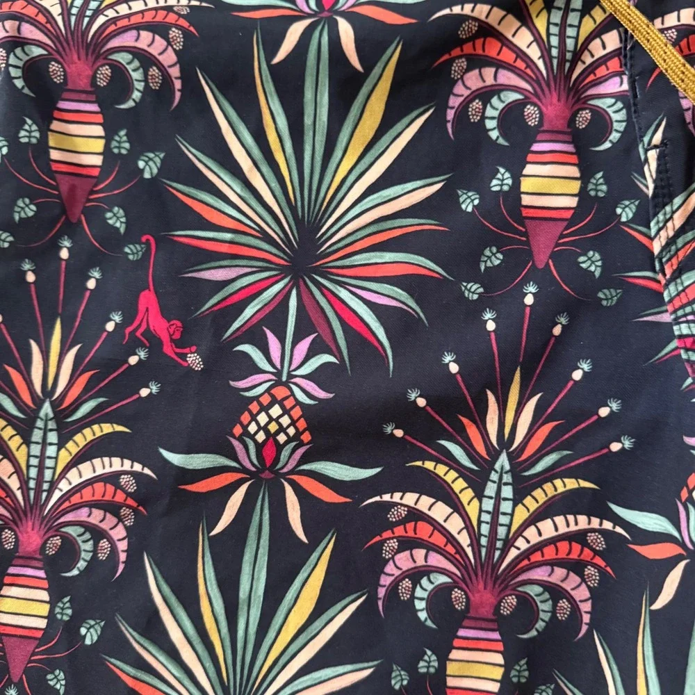 Billabong Sundays Airlite Board Shorts Mens 28 Black Tropical Monkey Pineapple